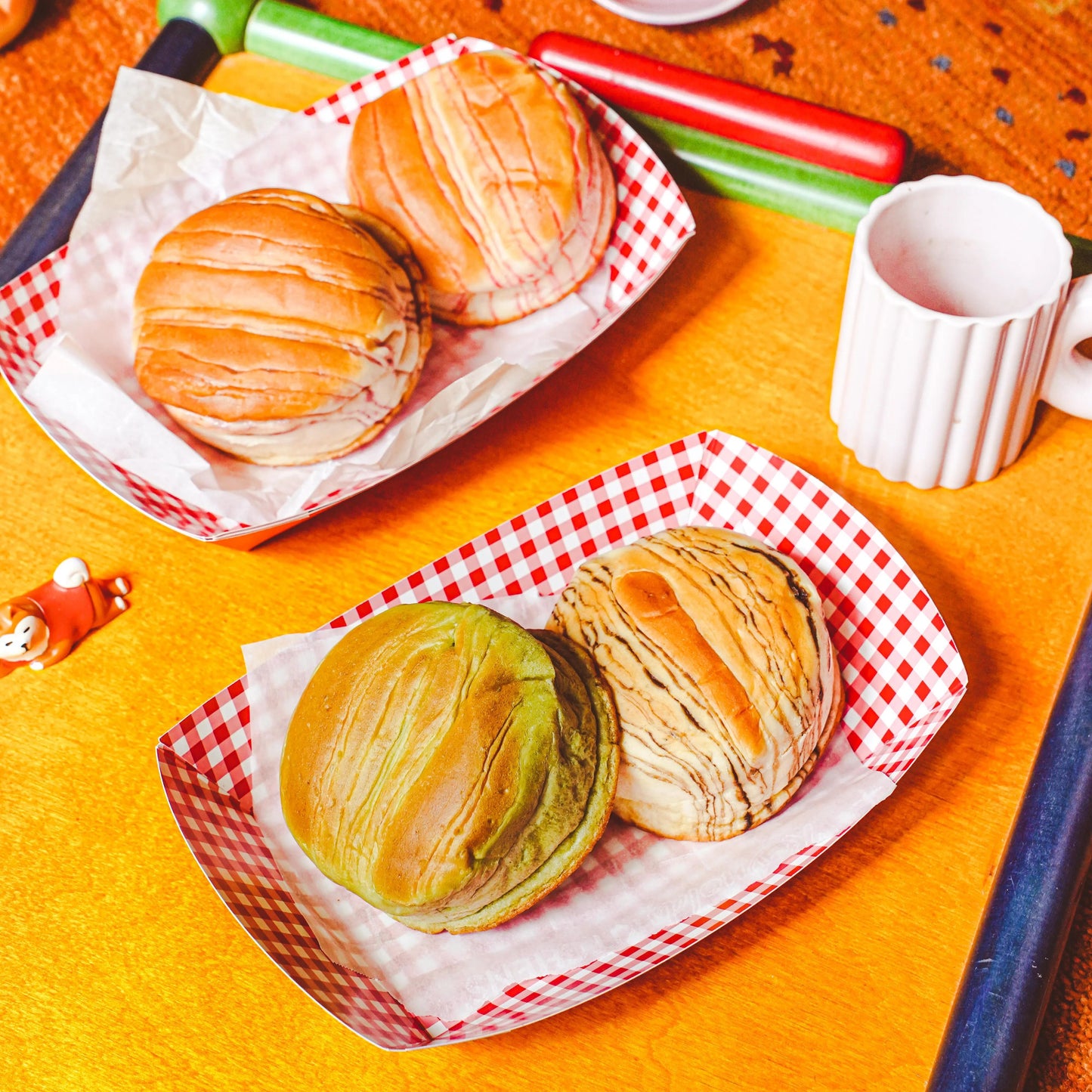 Green Tea Natural Yeast Bread - Japanese Dessert, 2.82oz