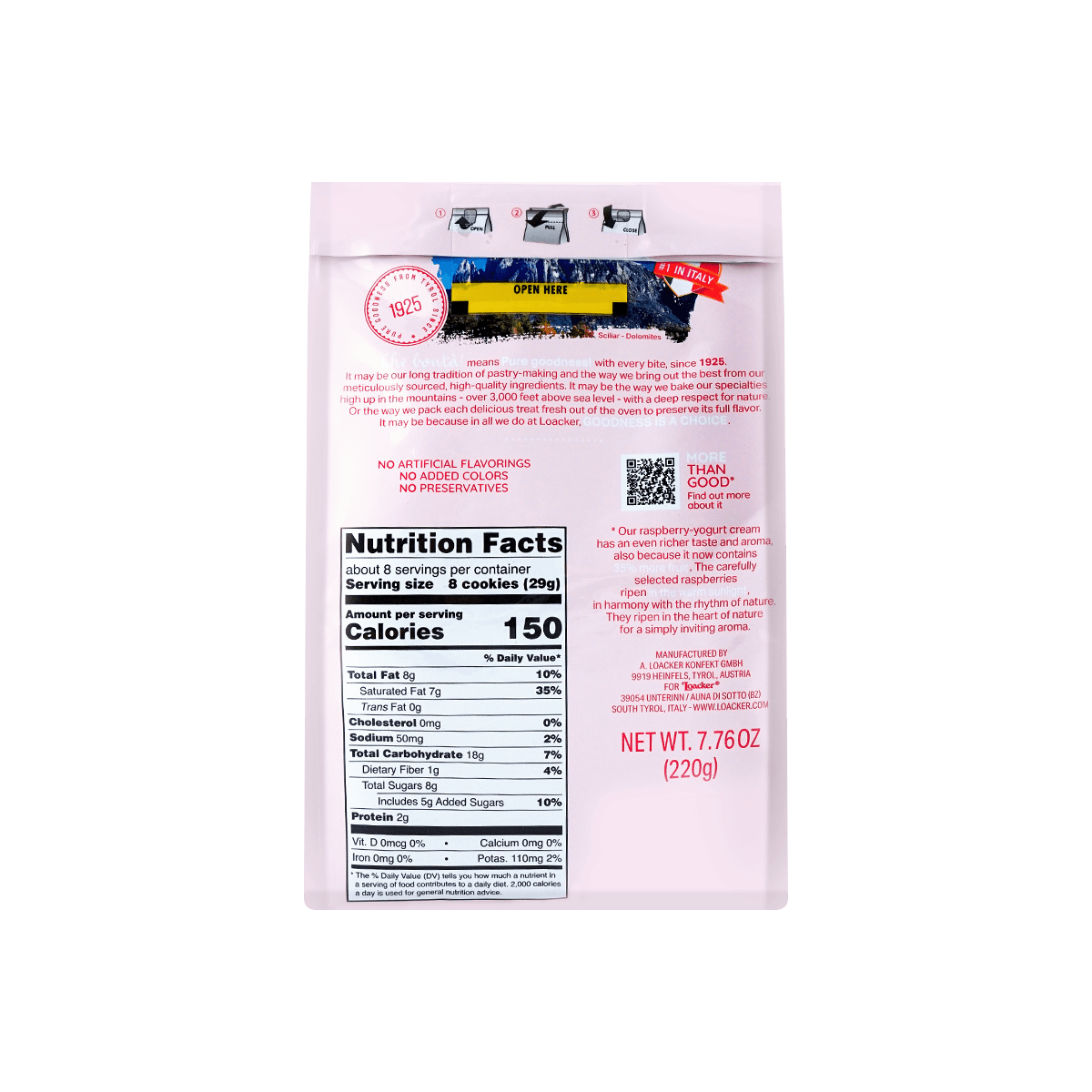 Raspberry Yogurt Quadratini Bite-Sized Wafer Cookies, 7.76oz