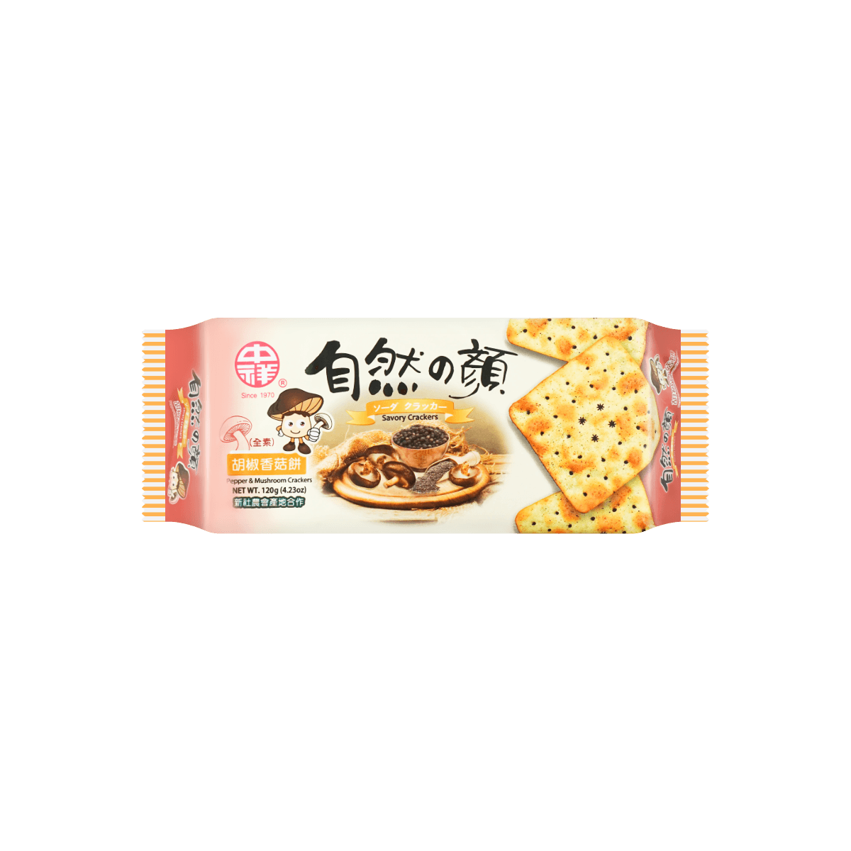 Savory Pepper & Mushroom Crackers, 4.23oz