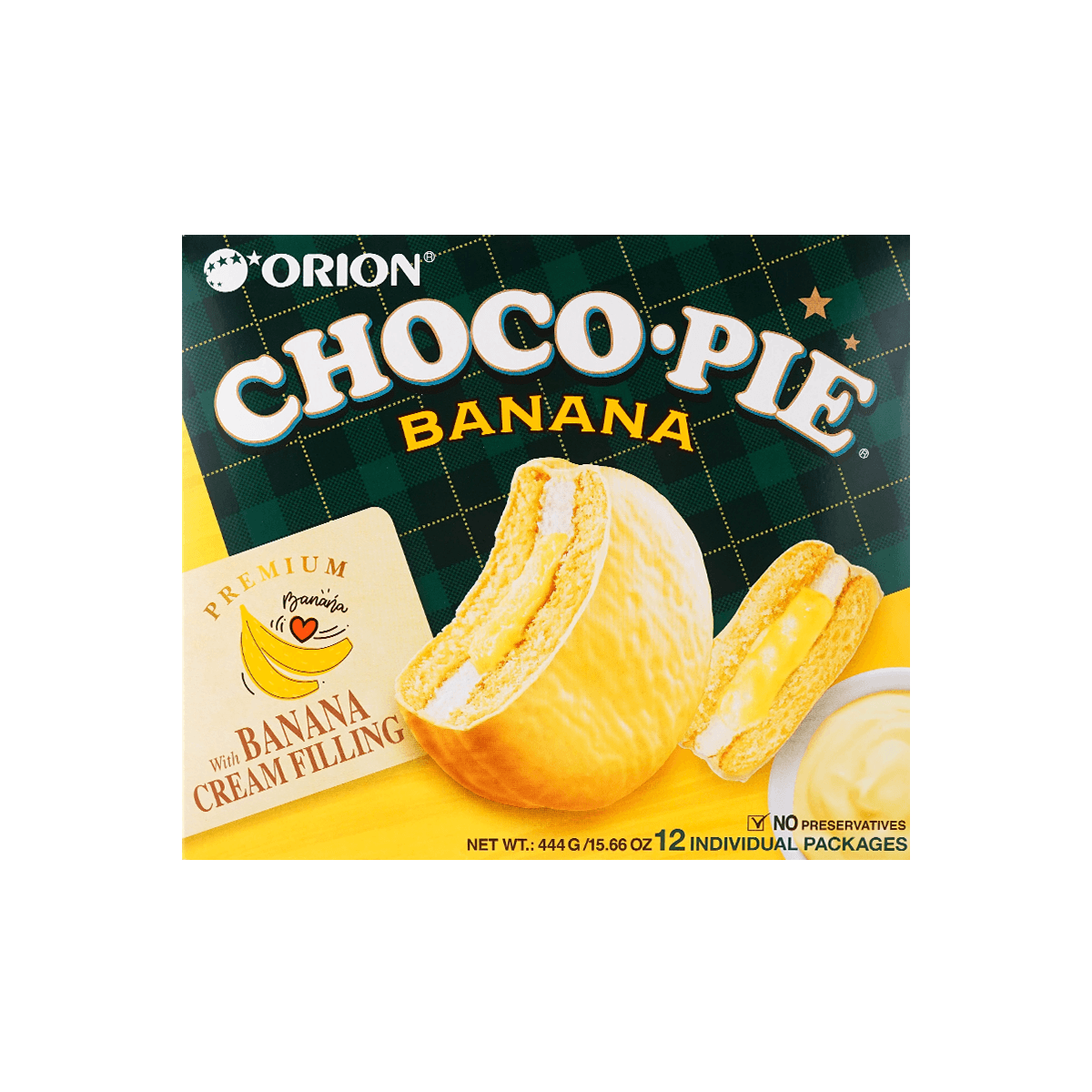 Banana Choco Pie 12pcs   444g