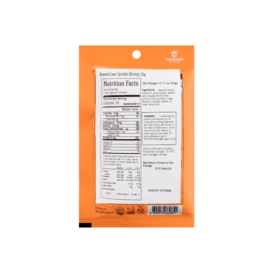 Roasted Seaweed Sprinkles - with Dried Shrimp, 0.71oz