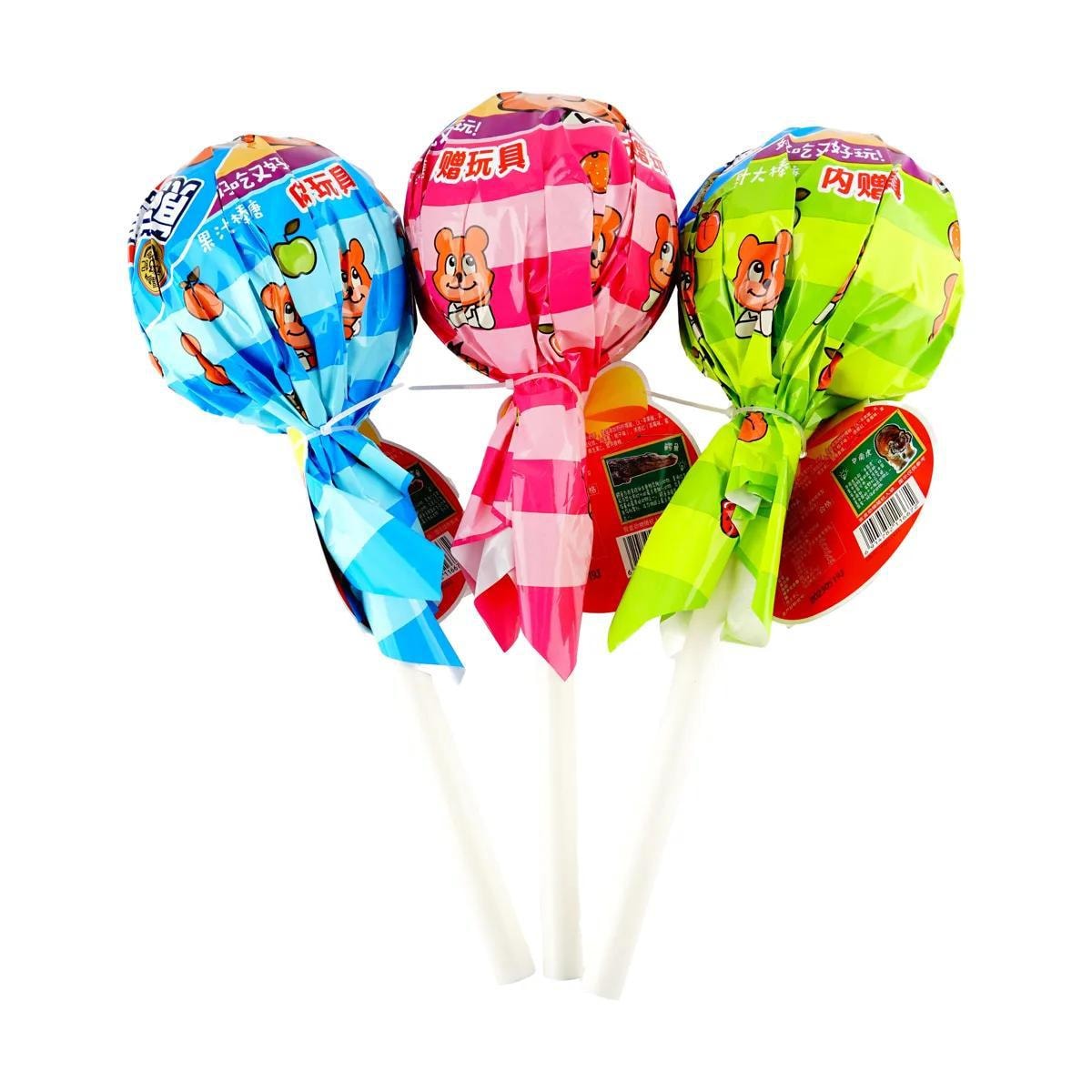 Dr. Bear's Giant Lollipop Assorted Fruit Juice Flavors 5.04 oz