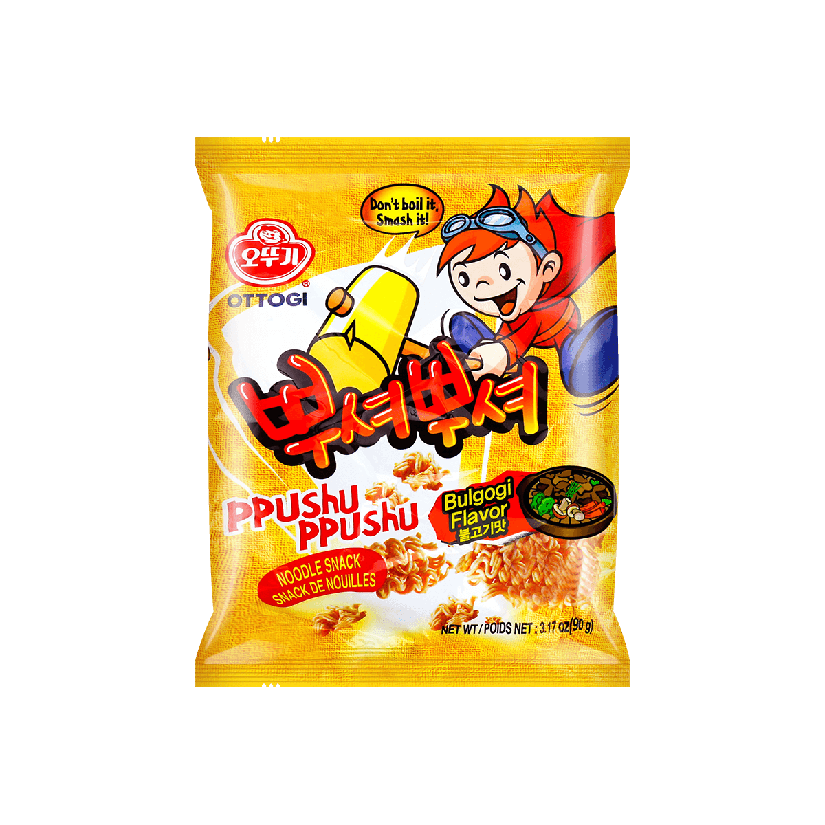 Ppushu Ppushu Noodle Snack Bulgogi flavor 90g