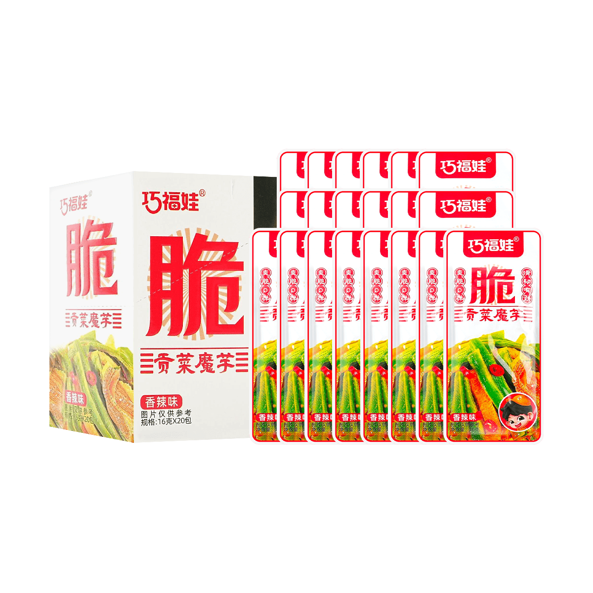 Crispy and Tender Tribute Vegetable, Sour and Spicy Flavor 0.56oz*20 bags