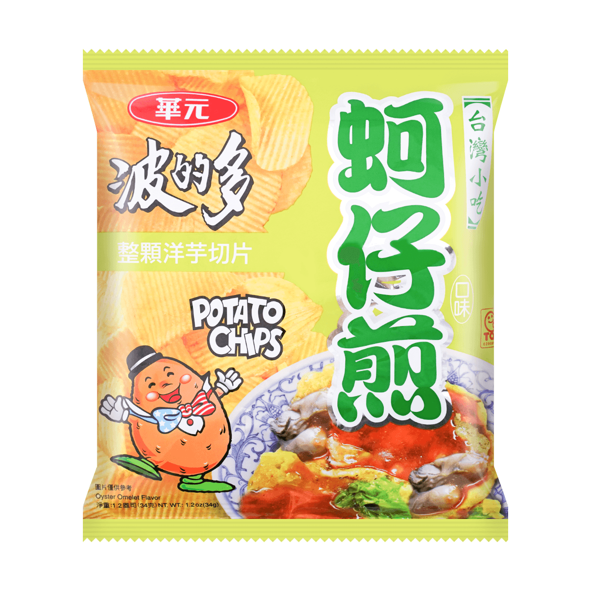 Potato Chips Oyster Omelet Flavor 34g