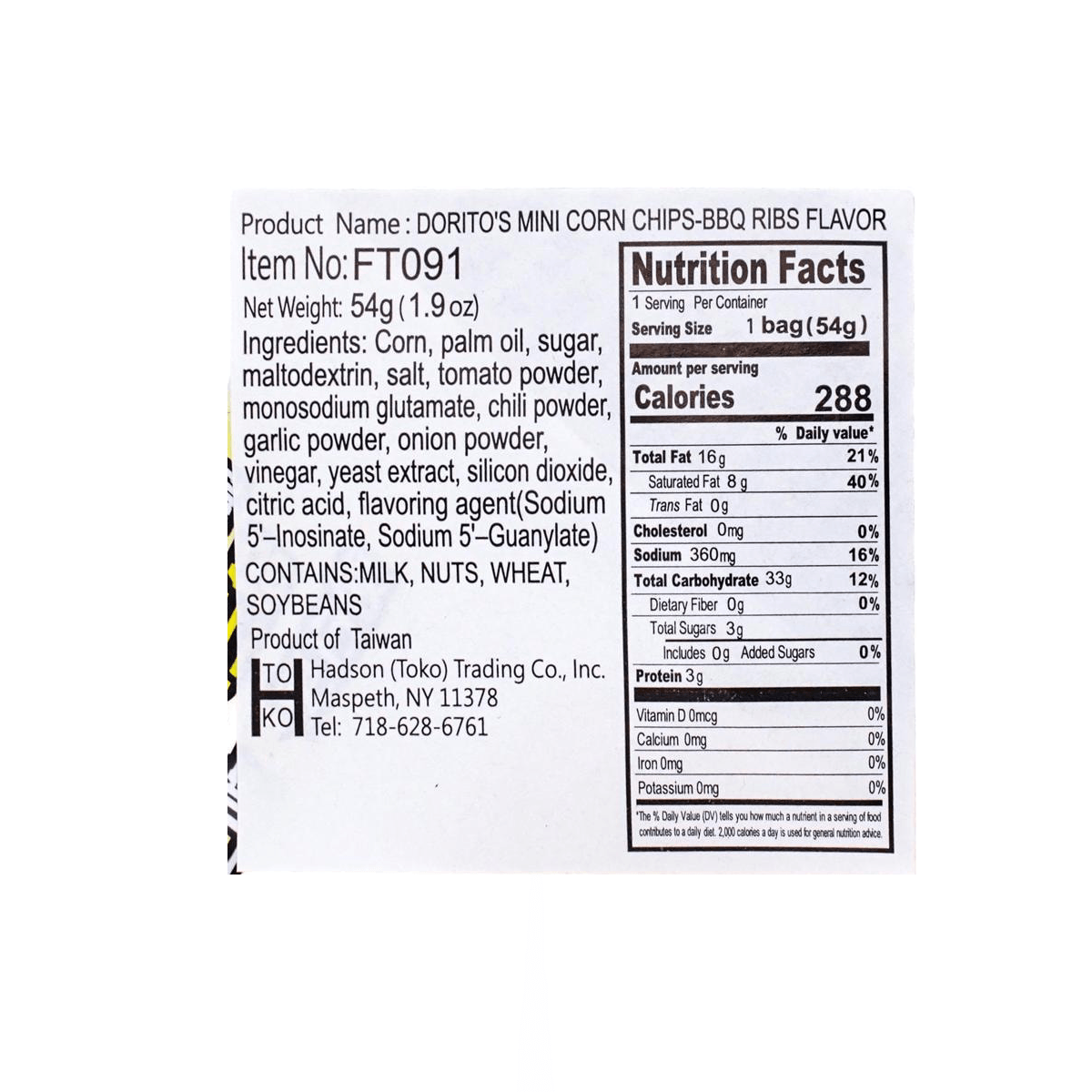 Mini Crunchy Carbon-Grilled Ribs Flavor 8M 1.9oz