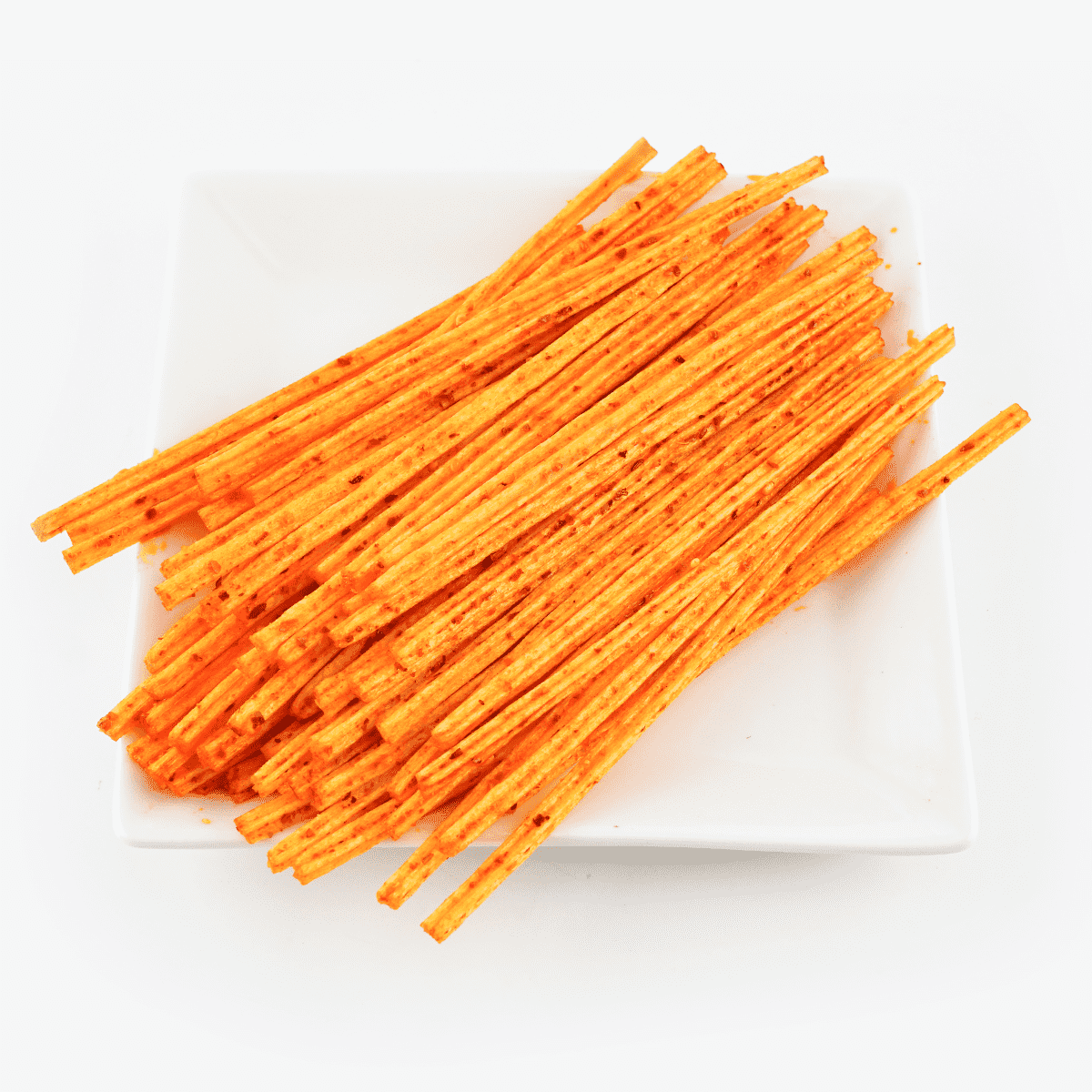 Spicy Latiao Snack, Spicy and Salty Seasoned Chewy Wheat Snack Strips, 2.04 oz*5