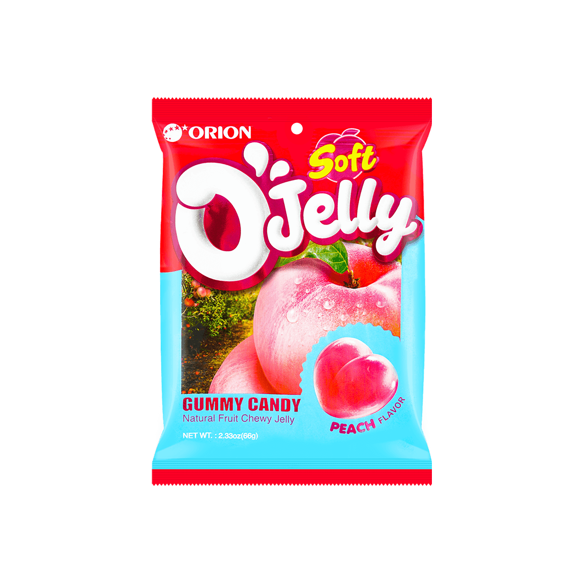 O'Jelly Grape  Jelly Gummy Candy Jelly, 2.33oz