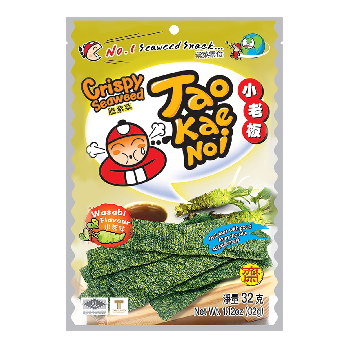 Crispy Seaweed Wasabi Flavor 32g