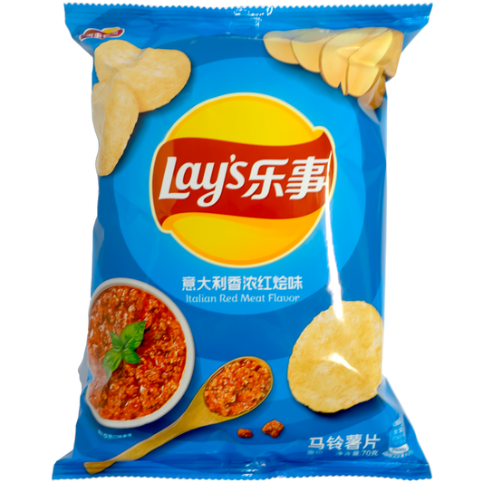 LAY'S Potato Chips Italian Red Meat Flavor 70g (China)