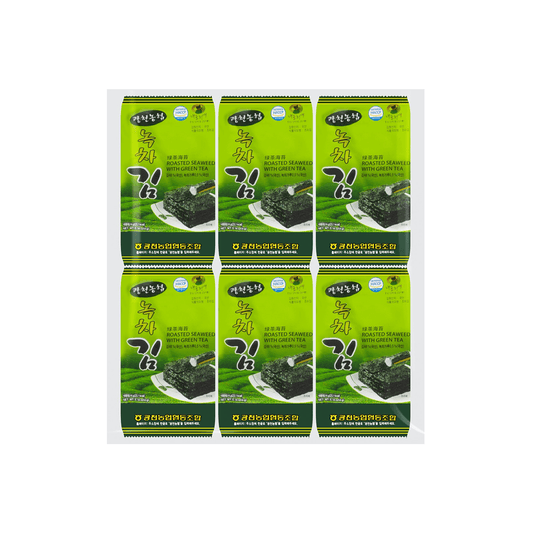 Roasted Seaweed with Green Tea - 12 Bags, 1.69oz