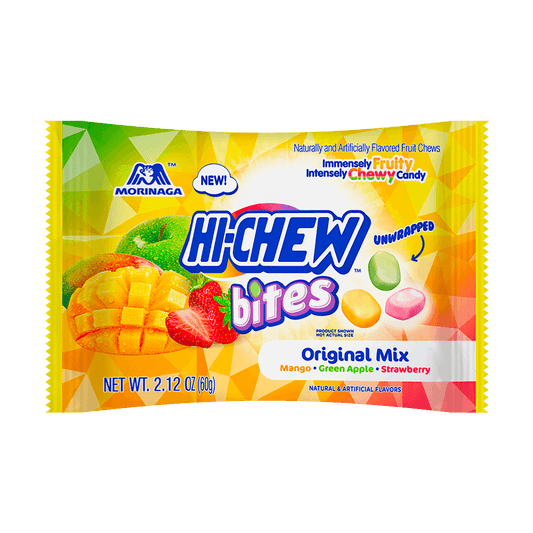 Hi Bites  Jelly Gummy Candy Mix Bag - Mango, Green Apple and Strawberry 2.12oz