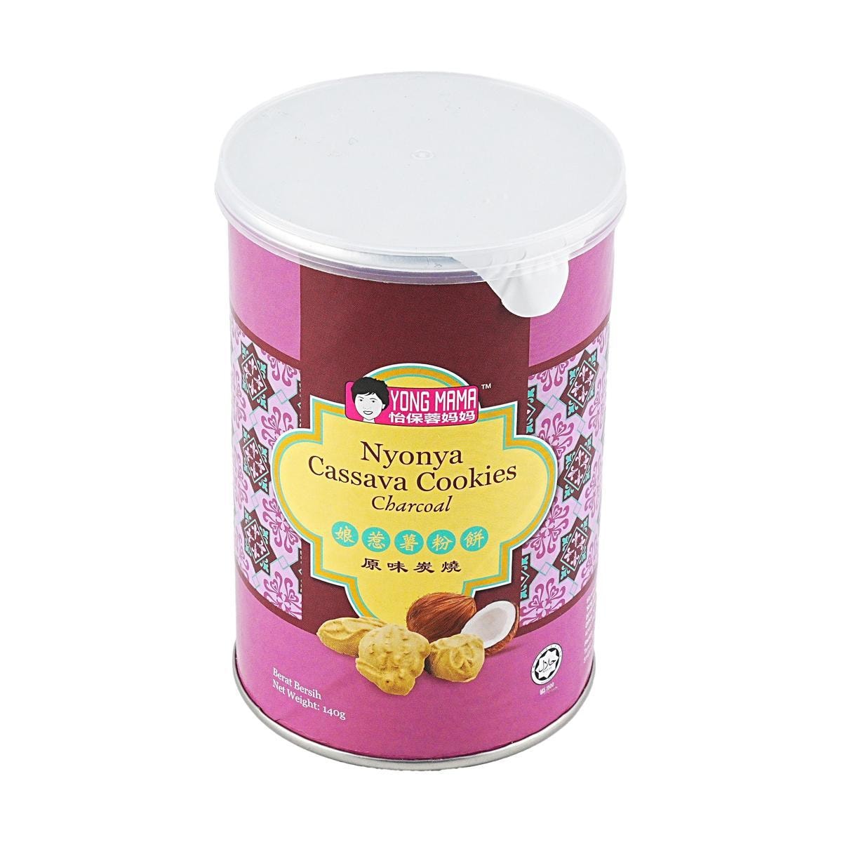 Nyonya Coconut Milk Cassava Cookies Charcoal,4.93 oz