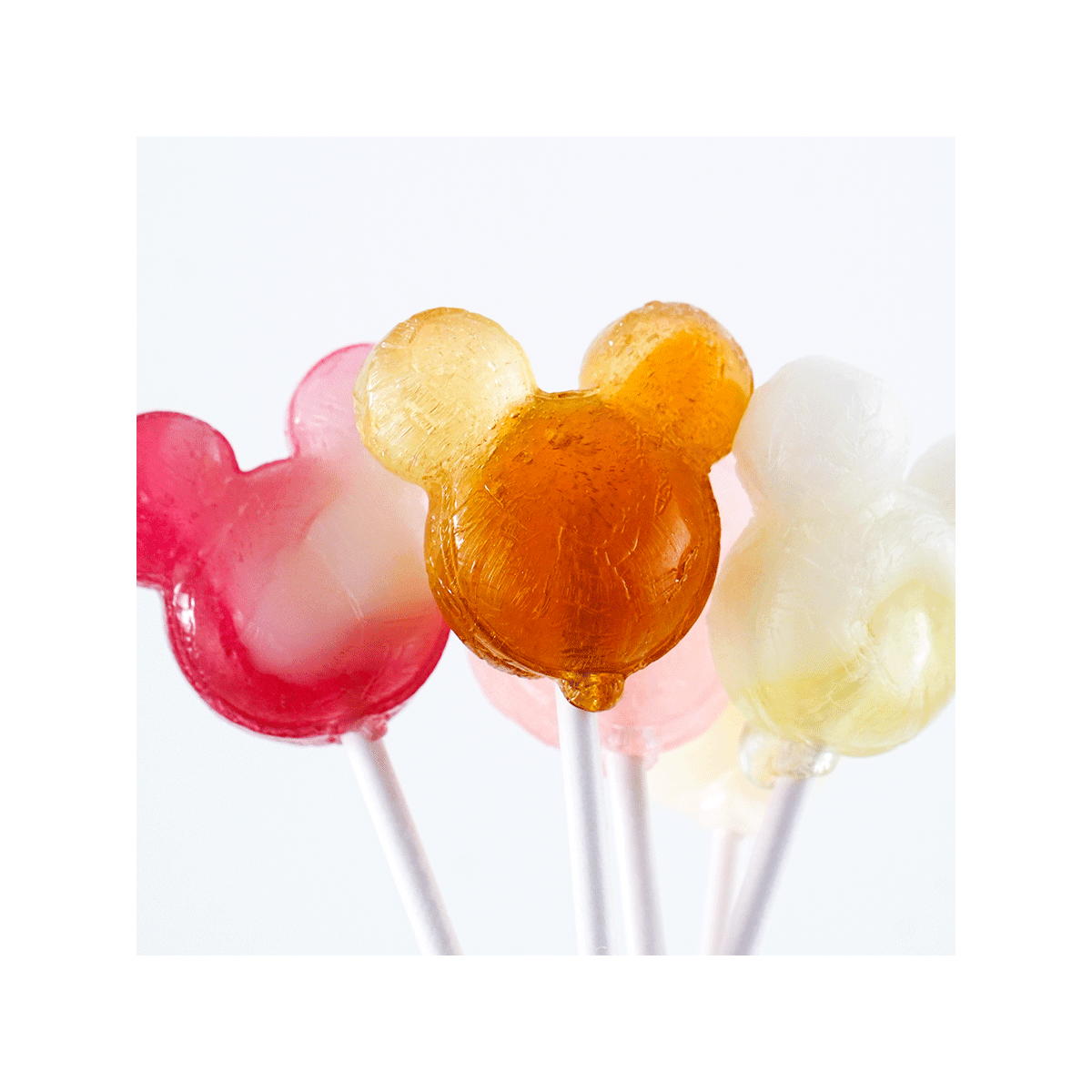Disney Fruit Soda Lollipop - Japanese Candy, 10 Pieces