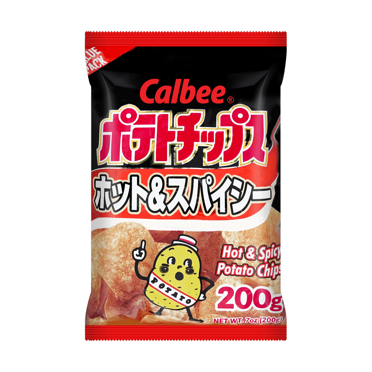 CALBEE Hot & Spicy Potato Chips Value Pack, 7oz