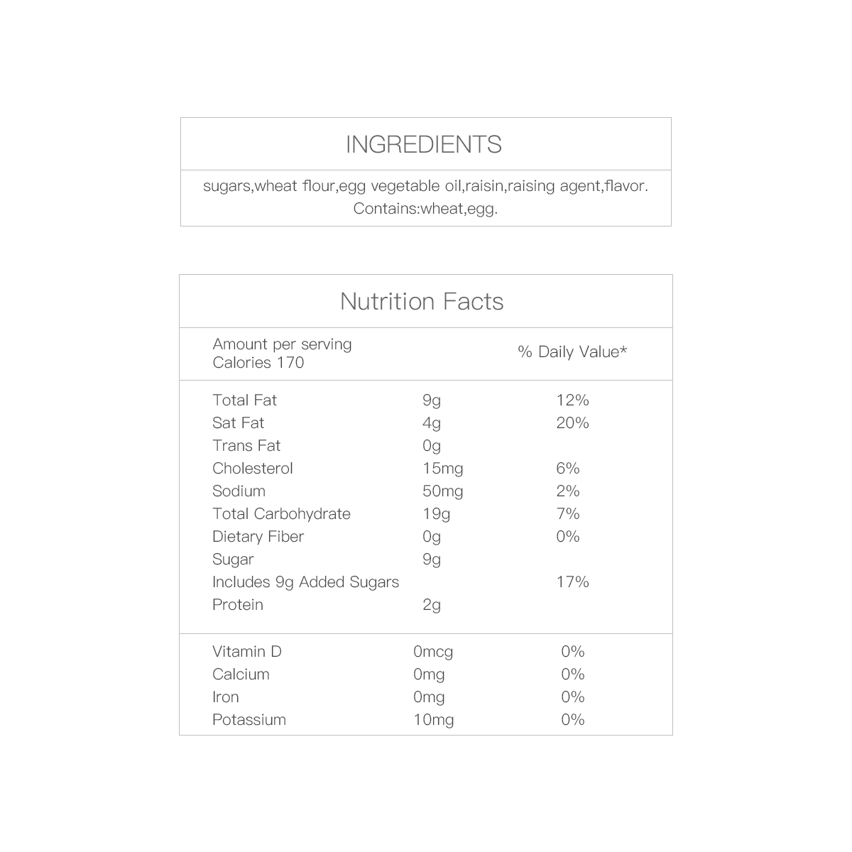 Sachima Raisin Soft Flour Cake 608g