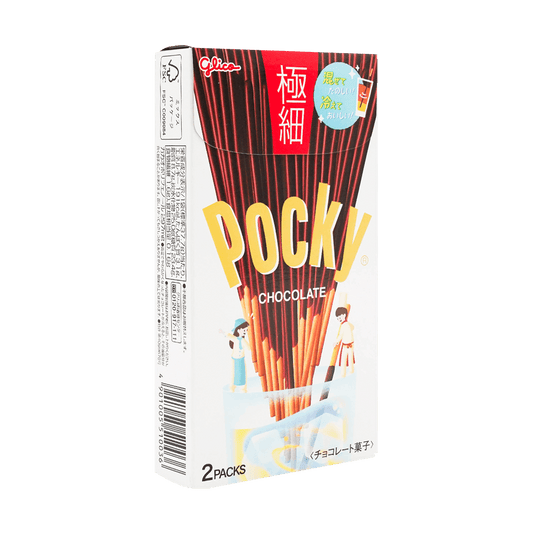 Ultra Slim Chocolate Pocky Cookie Sticks - 2 Packs, Packaging May Vary 67g