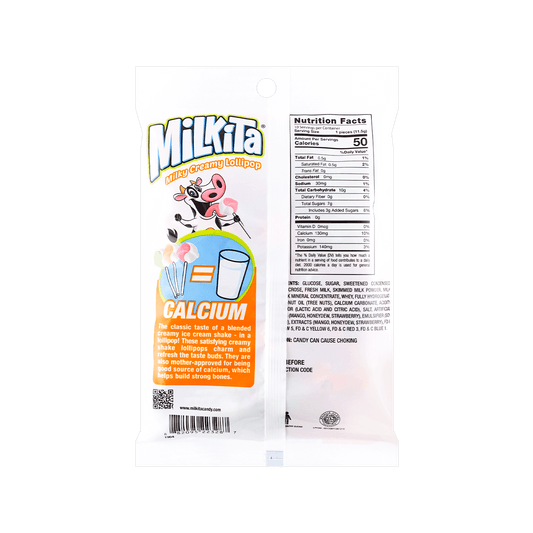 Milky Creamy Lollipop Assorted Fruit Flavor 115g