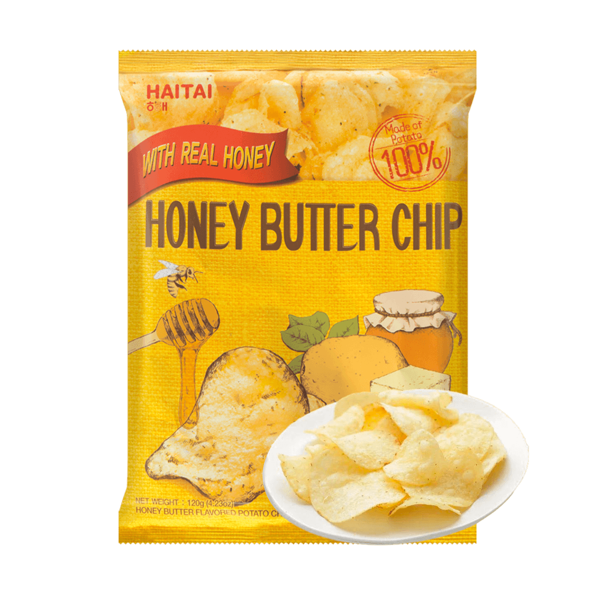 Honey Butter Chip Quatro Cheese Large,3.36 oz