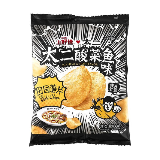 Country-Style Potato Chips Sour Fish Flavor 2.82 oz