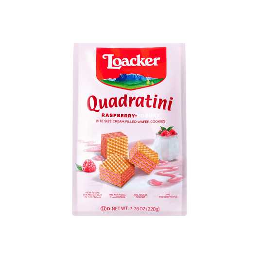 Raspberry Yogurt Quadratini Bite-Sized Wafer Cookies, 7.76oz