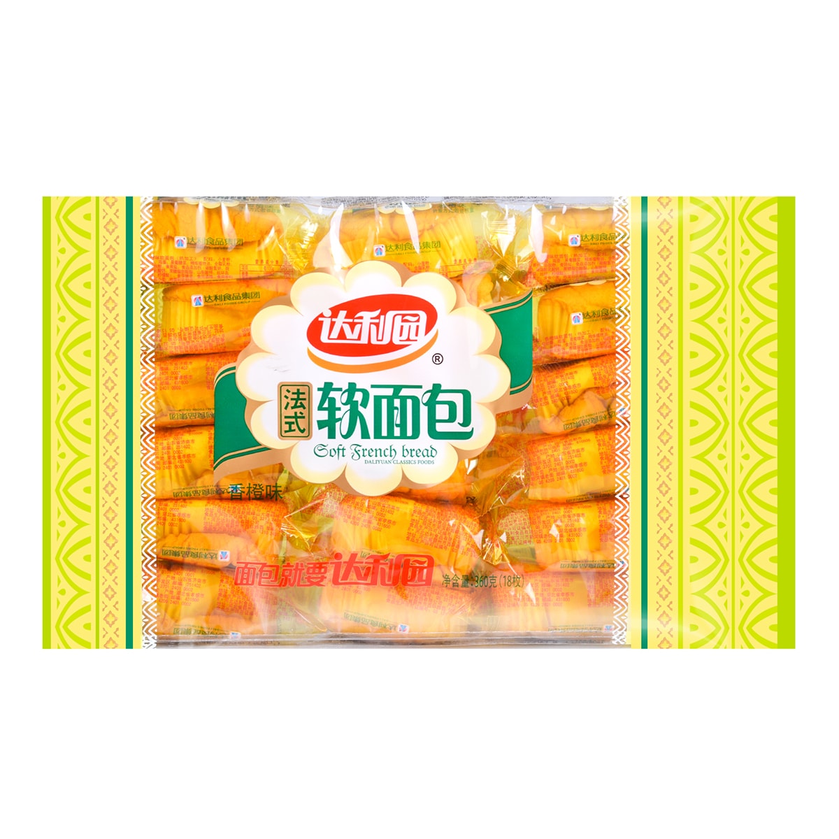 DALI Soft French Bread Orange 18 Pieces  360g