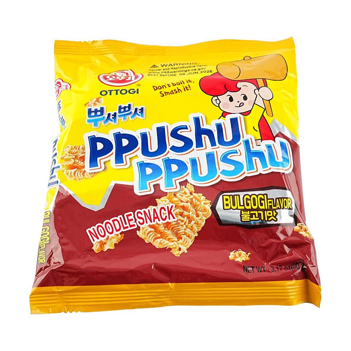 Ppushu Ppushu Noodle Snack Bulgogi flavor 90g