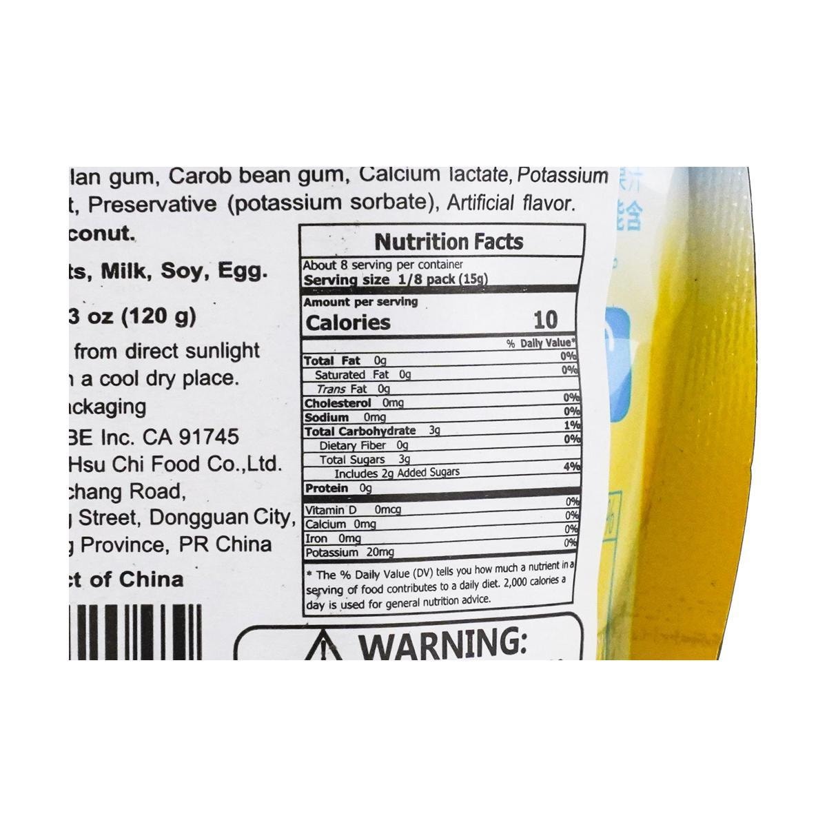 Raw Coconut Pineapple Flavor Jelly 4.23 oz