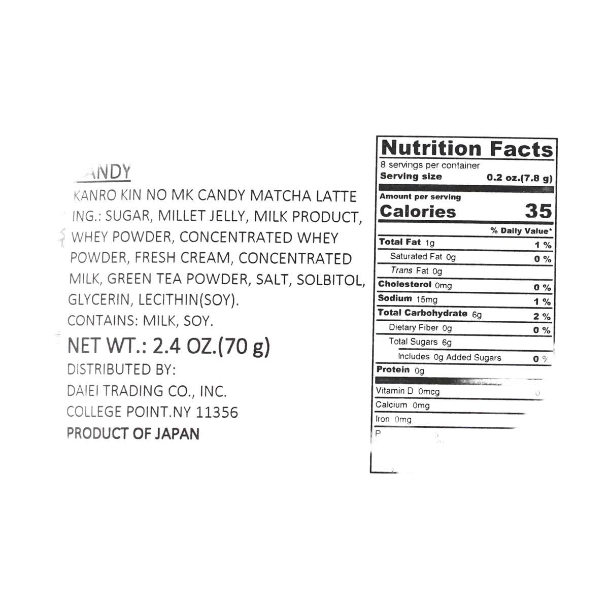 Gold Milk Candy Matcha Latte, 2.5 oz