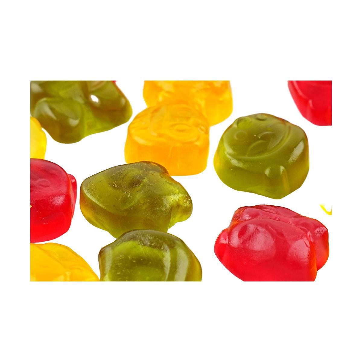 Fruit Flavored Soft Jelly Gummy Candy,Apple Strawberry Orange Flavor,1.86 oz