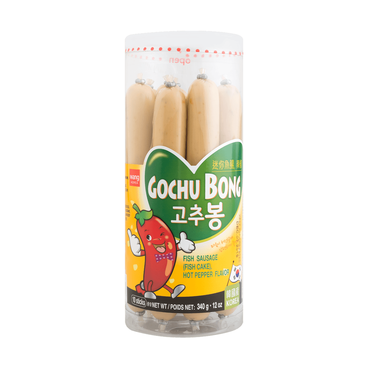 WANG Fish Cake Hot Pepper Flavor 10sticks 340g