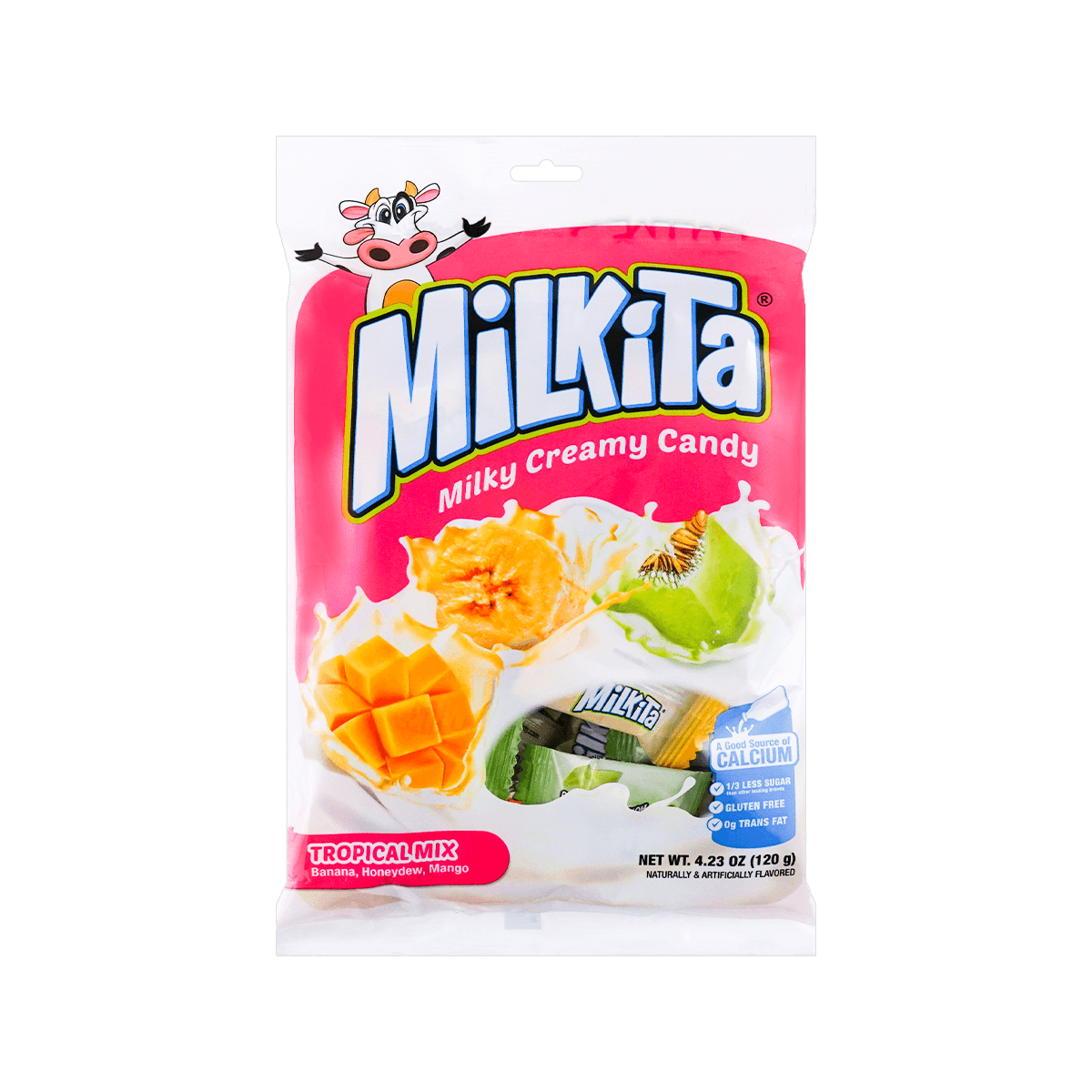 Milky Creamy Candy Assorted Tropical Fruit Flavor 120g