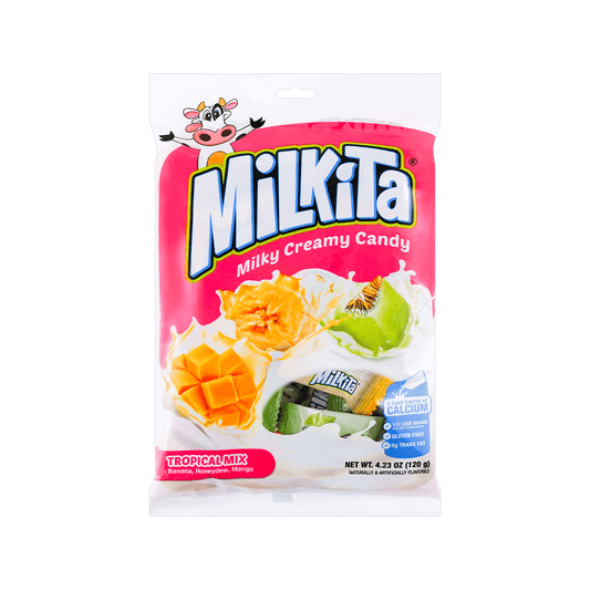 Milky Creamy Candy Assorted Tropical Fruit Flavor 120g