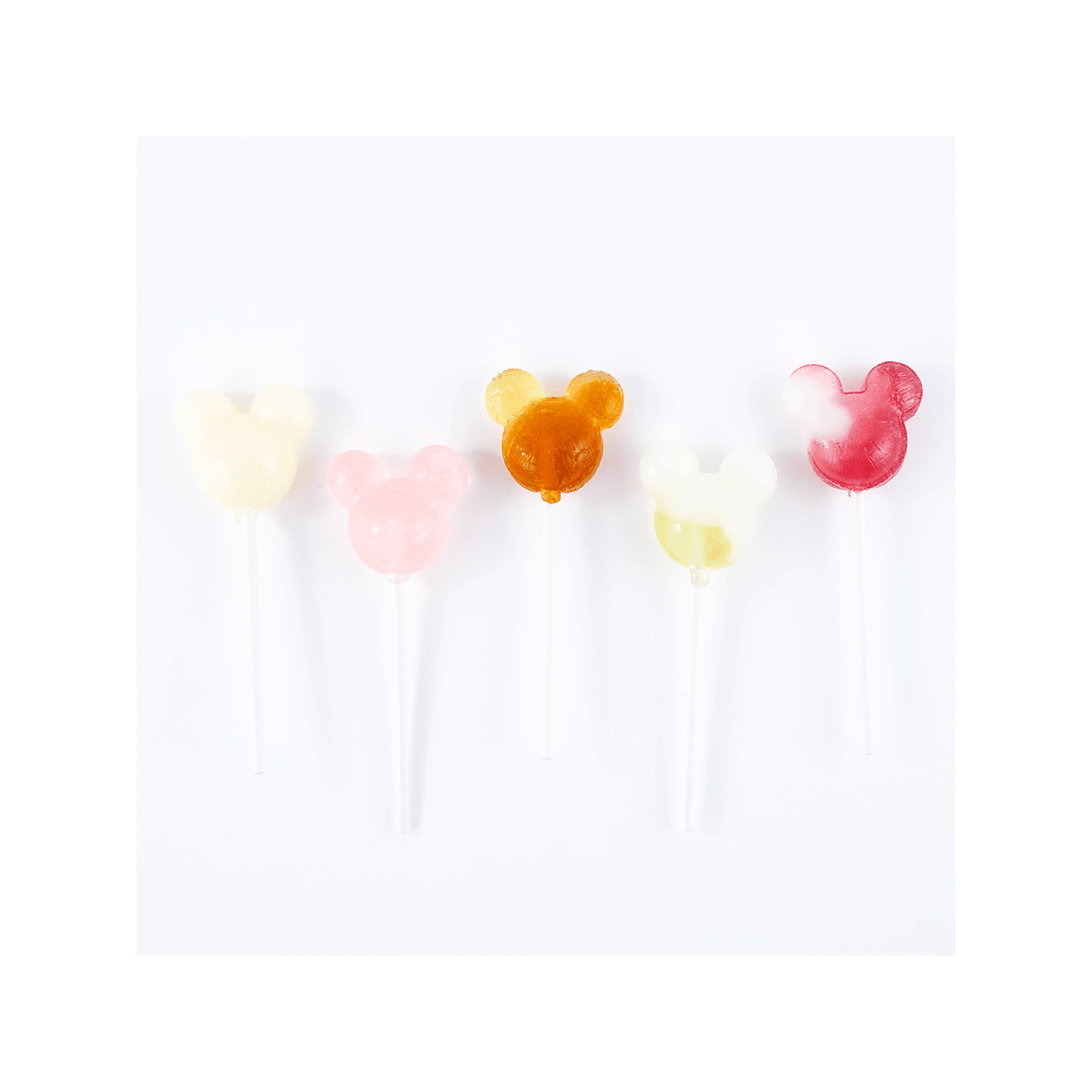 Disney Fruit Soda Lollipop - Japanese Candy, 10 Pieces