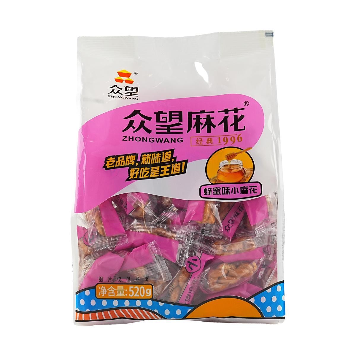 ZHONHGWANG Honey Flavor a Crisp Dough Twist 512g