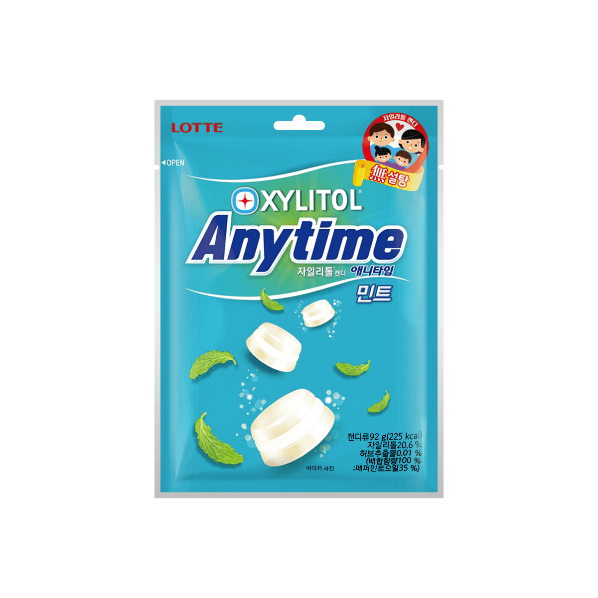 ANYTIME Milk & Mint Candy 92g