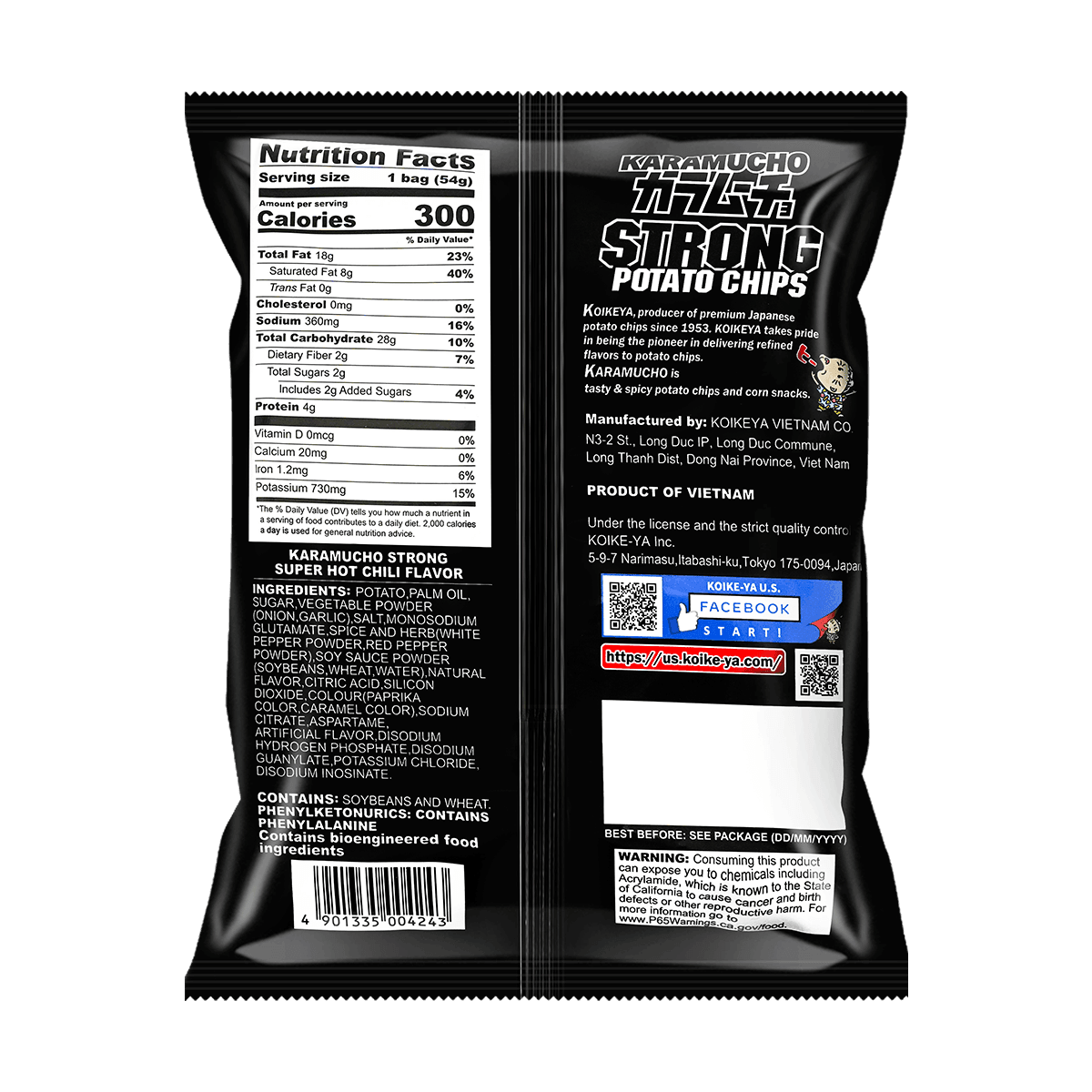 Karamucho Strong Potato Chips 1.9oz