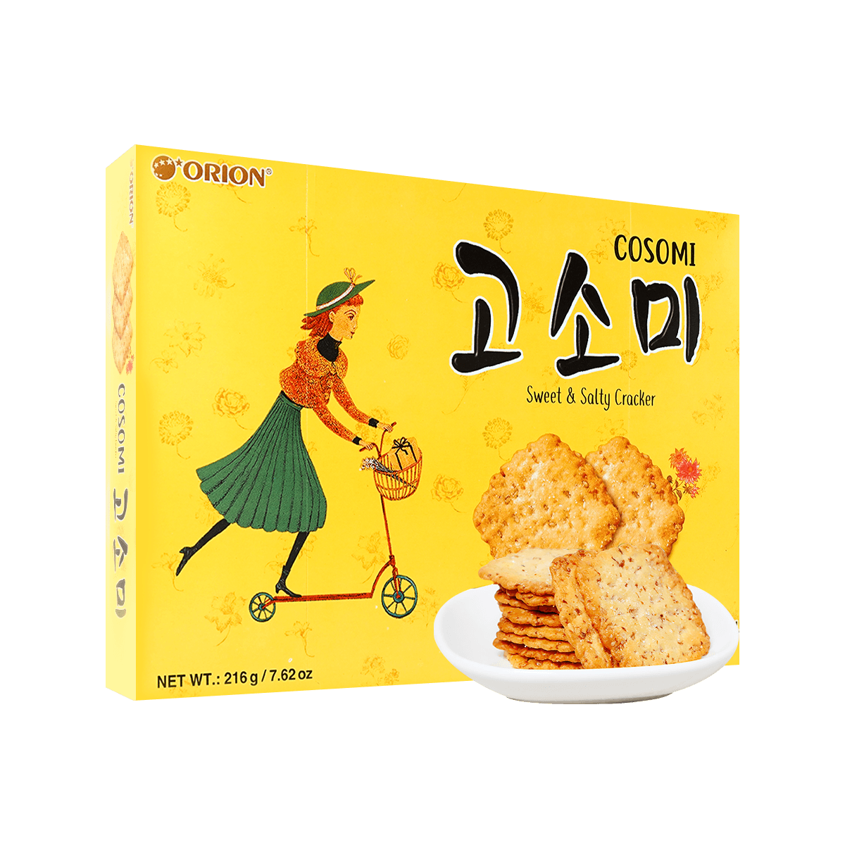 Gosomi Sweet & Salty Sesame Crackers - Korean Dessert, 7.61oz