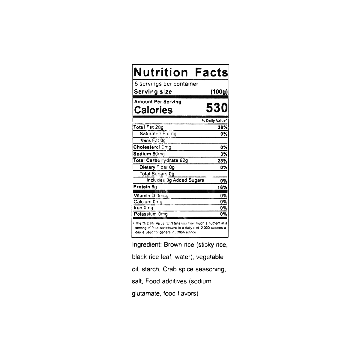 Crispy Brown Rice Crackers - Crab Roe Flavor, 17.63oz