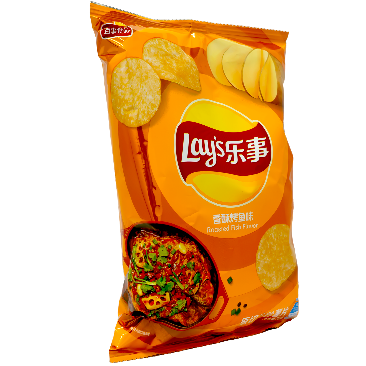 LAY'S Potato Chips Crispy Grilled Fish Flavor 70g (China)