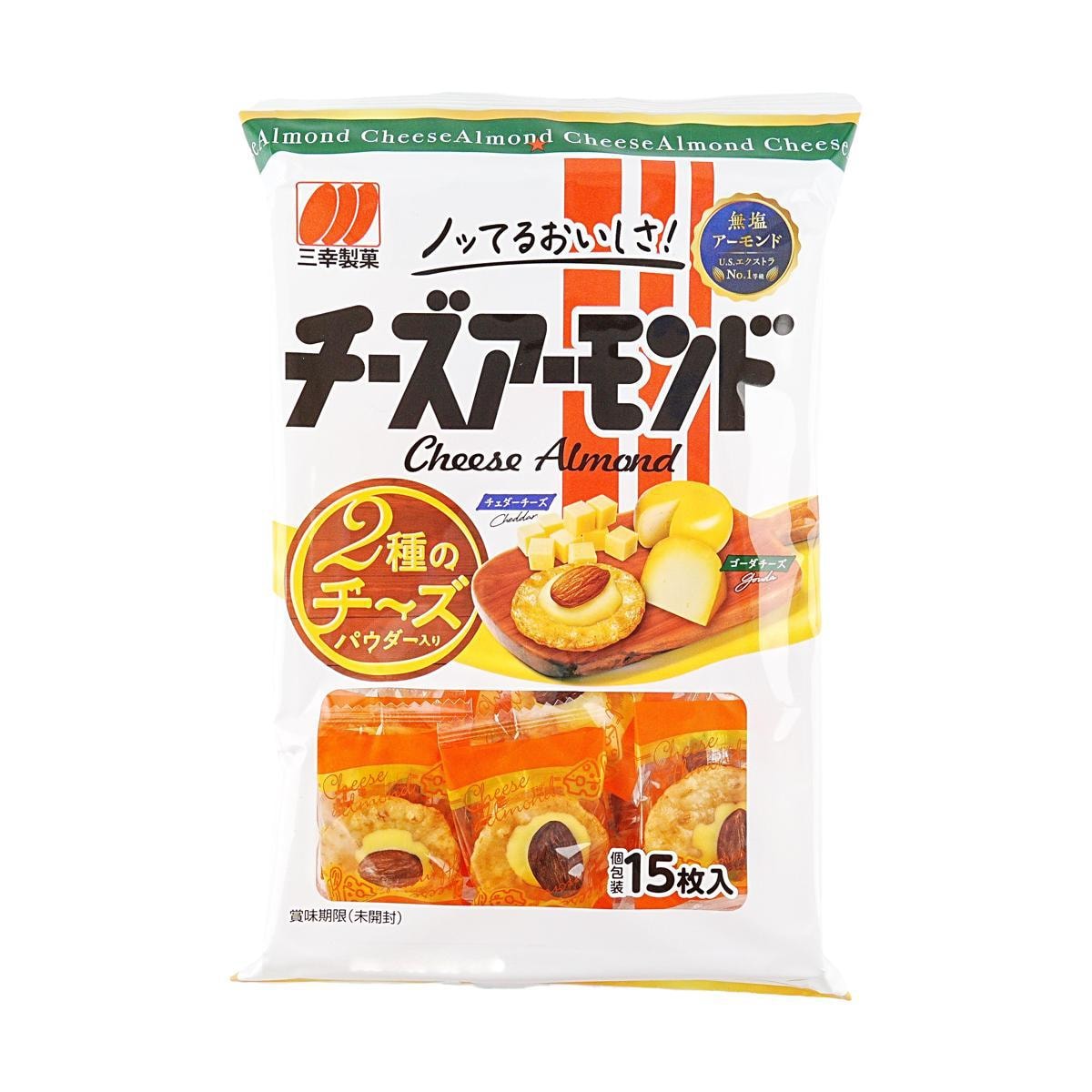 Cheese and Almond Sandwich Senbei 15 pcs