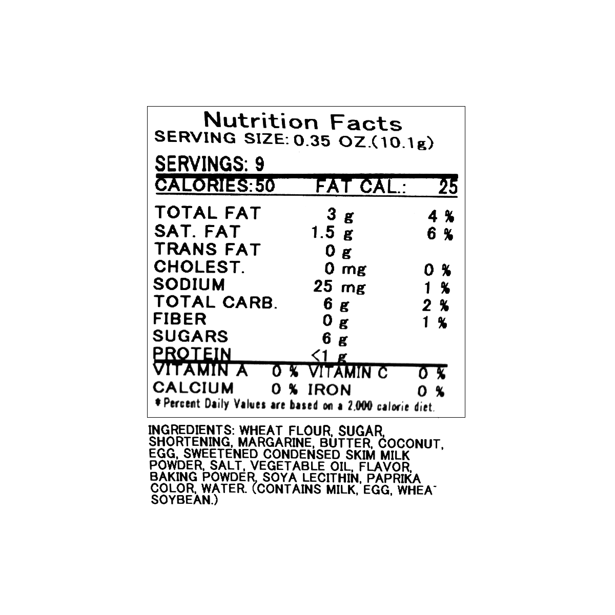 Japanese Butter Shortbread Cookies Snack, 3.17 oz