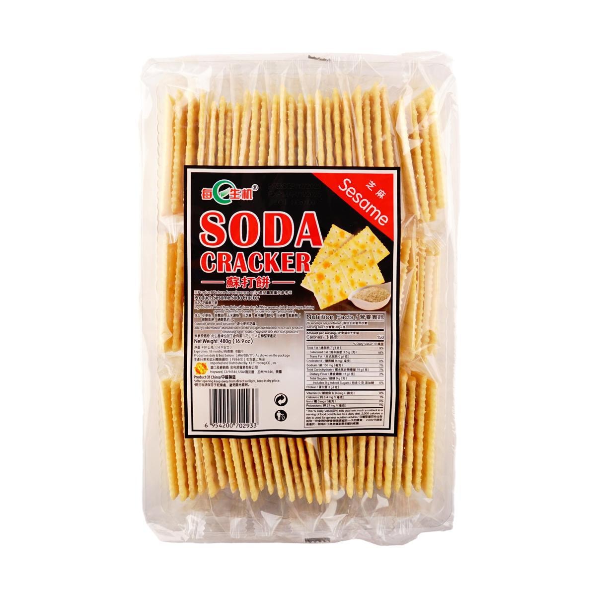 Garlic Soda Crackers,16.9 oz