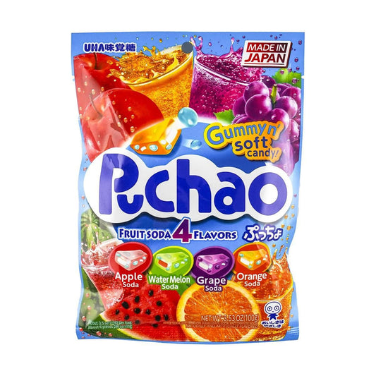 Mikakuto Puchao Fruit Soda Jelly Gummy Candy3.53 oz