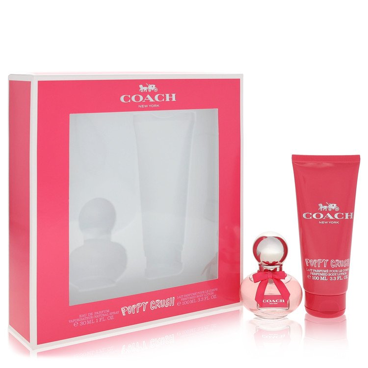 Coach Poppy Crush Gift Set - 1 oz Eau De Parfum Spray + 3.3 oz Body Lotion By Coach