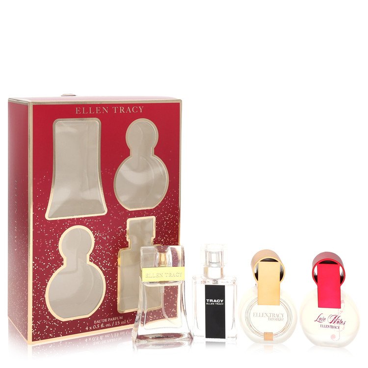 Ellen Tracy Gift Set - 0.5 oz Ellen Tracy EDP Spray + 0.5 oz Tracy EDP Spray + 0.5 oz Ellen Tracy Bronze + 0.5 oz Love Notes EDP Spray By Ellen Tracy