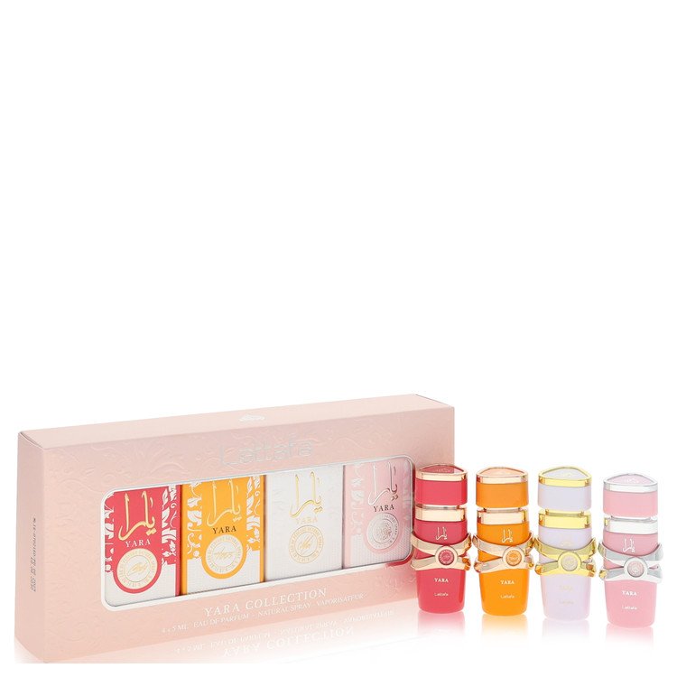 Lattafa Yara Gift Set - Mini EDP Collection Set Contains Yara Candy, YaraTous, Yara Moi, Yara all sized 0.16 oz EDP By Lattafa