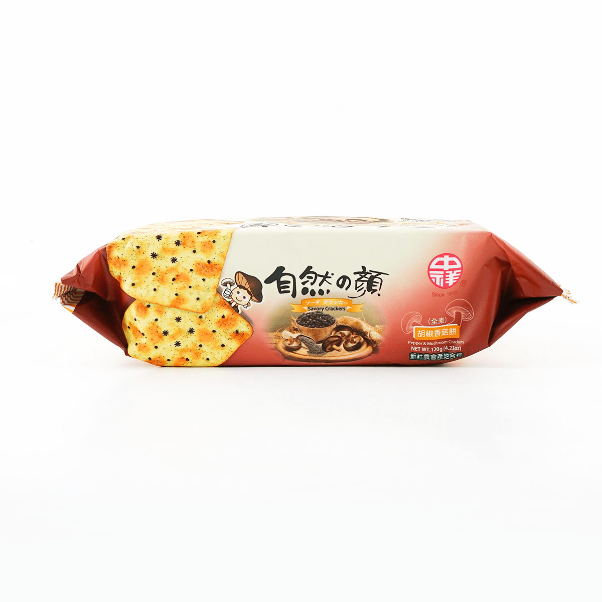 Savory Pepper & Mushroom Crackers, 4.23oz
