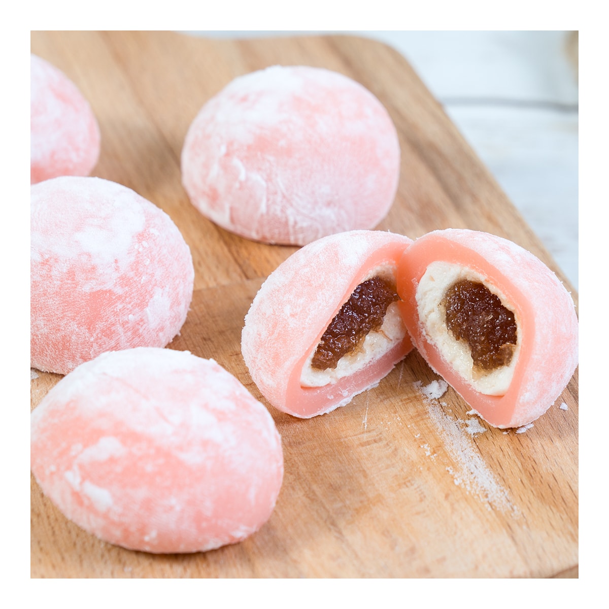 Strawberry Mochi Rice Cakes - 8 Pieces, 7.6oz