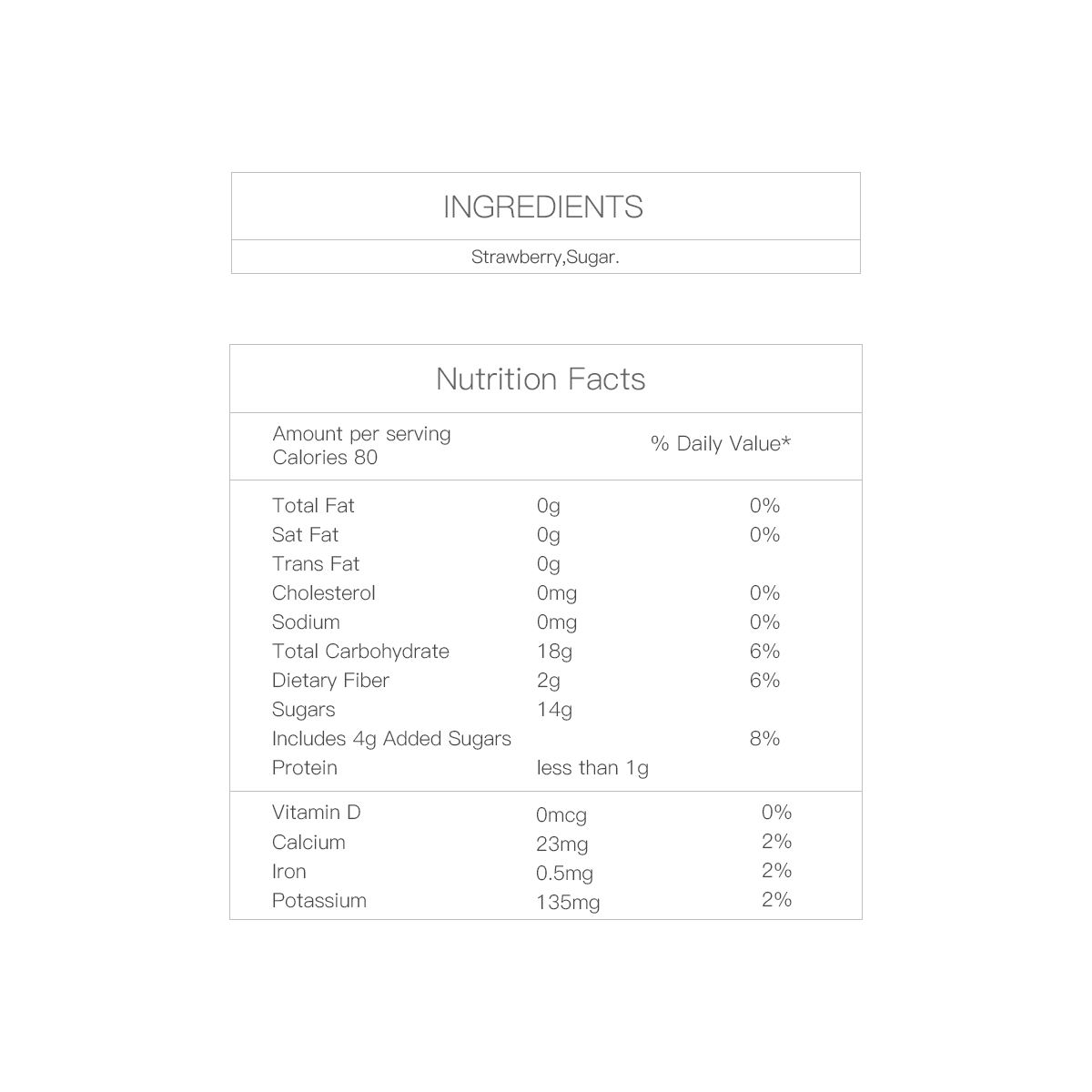 Freeze Dried Strawberry  0.7 oz